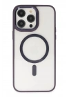 BFS  iPhone 13 Pro Kılıf Room Magneticsafe Silikon - Derin Mor