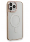 BFS  iPhone 13 Pro Kılıf Room Magneticsafe Silikon - Pudra