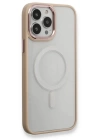 BFS  iPhone 13 Pro Kılıf Room Magneticsafe Silikon - Pudra
