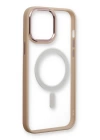 BFS  iPhone 13 Pro Kılıf Room Magneticsafe Silikon - Pudra