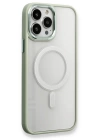 BFS  iPhone 13 Pro Kılıf Room Magneticsafe Silikon - Su Yeşili