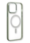 BFS  iPhone 13 Pro Kılıf Room Magneticsafe Silikon - Su Yeşili