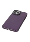 BFS  iPhone 13 Pro Max Kılıf Anka PC Sert Metal Kapak - Mor