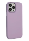 BFS  iPhone 13 Pro Max Kılıf Asya Deri Silikon - Lila