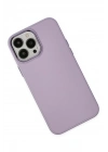 BFS  iPhone 13 Pro Max Kılıf Asya Deri Silikon - Lila