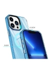 BFS  iPhone 13 Pro Max Kılıf Beta Magneticsafe Silikon - Mavi