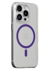 BFS  iPhone 13 Pro Max Kılıf Bubble Magsafe Kapak - Mor