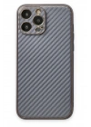 BFS  iPhone 13 Pro Max Kılıf Coco Karbon Silikon - Gri