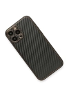 BFS  iPhone 13 Pro Max Kılıf Coco Karbon Silikon - Siyah