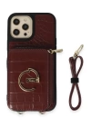 BFS  iPhone 13 Pro Max Kılıf Ermes Kapak - Bordo