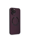 BFS  iPhone 13 Pro Max Kılıf Jack Magneticsafe Lens Silikon - Mürdüm