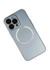 BFS  iPhone 13 Pro Max Kılıf Jack Magneticsafe Lens Silikon - Sierra Blue
