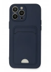 BFS iPhone 13 Pro Max Kılıf Kelvin Kartvizitli Silikon - Lacivert