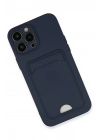 BFS  iPhone 13 Pro Max Kılıf Kelvin Kartvizitli Silikon - Lacivert