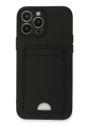 BFS  iPhone 13 Pro Max Kılıf Kelvin Kartvizitli Silikon - Siyah