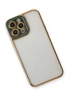 BFS  iPhone 13 Pro Max Kılıf Liva Lens Silikon - Yeşil