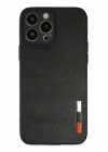 BFS  iPhone 13 Pro Max Kılıf Loop Deri Silikon - Siyah