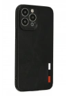 BFS  iPhone 13 Pro Max Kılıf Loop Deri Silikon - Siyah