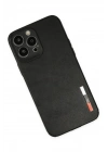 BFS  iPhone 13 Pro Max Kılıf Loop Deri Silikon - Siyah