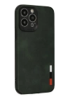 BFS  iPhone 13 Pro Max Kılıf Loop Deri Silikon - Yeşil