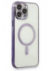 BFS  iPhone 13 Pro Max Kılıf Magneticsafe Lazer Silikon - Mor