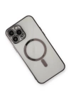 BFS  iPhone 13 Pro Max Kılıf Magneticsafe Lazer Silikon - Siyah