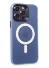 BFS  iPhone 13 Pro Max Kılıf Mateks Magsafe Kapak - Sierra Blue