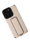 BFS  iPhone 13 Pro Max Kılıf Mega Standlı Silikon - Gold