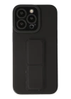 BFS  iPhone 13 Pro Max Kılıf Mega Standlı Silikon - Siyah