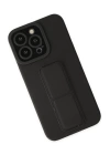 BFS  iPhone 13 Pro Max Kılıf Mega Standlı Silikon - Siyah