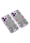 BFS  iPhone 13 Pro Max Kılıf Mekanik Bumper Kapak - Derin Mor