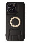 BFS  iPhone 13 Pro Max Kılıf Merkür Magneticsafe Standlı Kapak - Siyah