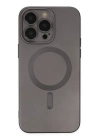 BFS  iPhone 13 Pro Max Kılıf Moshi Lens Magneticsafe Silikon - Füme