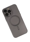 BFS  iPhone 13 Pro Max Kılıf Moshi Lens Magneticsafe Silikon - Füme
