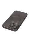 BFS  iPhone 13 Pro Max Kılıf Moshi Lens Magneticsafe Silikon - Füme