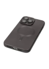 BFS  iPhone 13 Pro Max Kılıf Moshi Lens Magneticsafe Silikon - Füme
