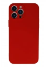 BFS  iPhone 13 Pro Max Kılıf Nano içi Kadife Silikon - Kırmızı