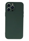 BFS  iPhone 13 Pro Max Kılıf Nano içi Kadife Silikon - Koyu Yeşil