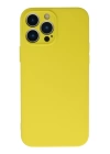 BFS  iPhone 13 Pro Max Kılıf Nano içi Kadife Silikon - Sarı
