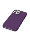 BFS  iPhone 13 Pro Max Kılıf Pc Sert Şeffaf Kapak - Mor