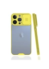 BFS  iPhone 13 Pro Max Kılıf Platin Kamera Koruma Silikon - Sarı