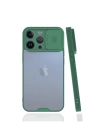 BFS  iPhone 13 Pro Max Kılıf Platin Kamera Koruma Silikon - Yeşil