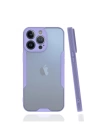 BFS  iPhone 13 Pro Max Kılıf Platin Silikon - Lila