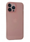 BFS iPhone 13 Pro Max Kılıf PP Ultra İnce Kapak - Pembe