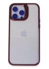 BFS  iPhone 13 Pro Max Kılıf Roblox Lens Standlı Kapak - Bordo