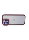 BFS  iPhone 13 Pro Max Kılıf Roblox Lens Standlı Kapak - Bordo
