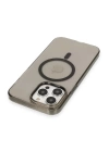 BFS  iPhone 13 Pro Max Kılıf Tron Şeffaf Magsafe Kapak - Siyah
