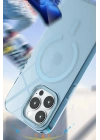 BFS iPhone 13 Pro Max Kılıf Troy Magsafe Kapak - Mor