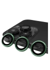 BFS  iPhone 13 Pro Max Raze Metal Kamera Lens - Yeşil