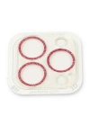 BFS  iPhone 13 Pro Max Shine Kamera Lens Koruma Cam - Pembe